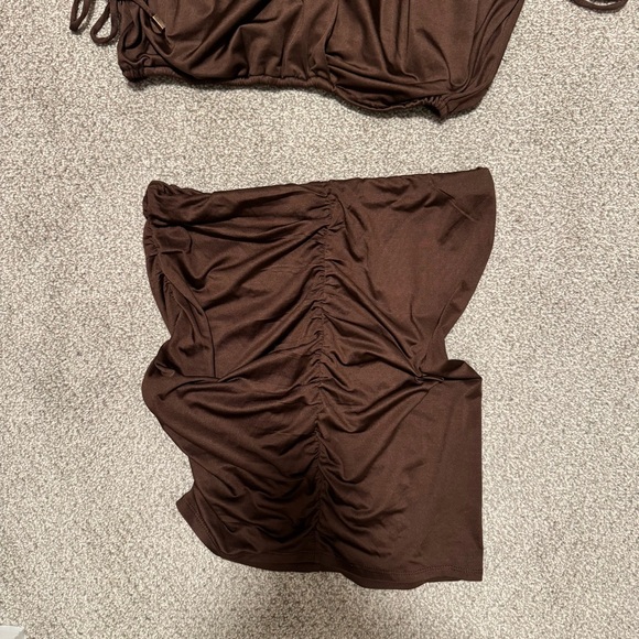 Two Piece Brown Set - Picture 5 of 7